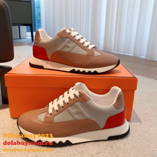 Wholesale Sneakers Leer Wit Hermes Knockoff Shoes