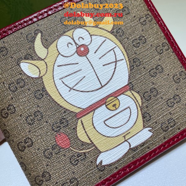 Gucci Cheap 647802 Doraemon x Gucci bi-fold wallet