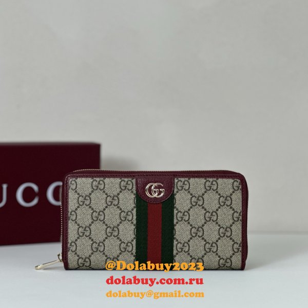 Gucci Replica 838484 Ophidia Zip Around Wallet Bag