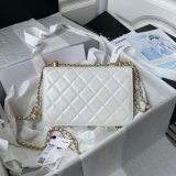 1:1 Replica AS2649 Calfskin & Gold-Tone Metal Flap Bag