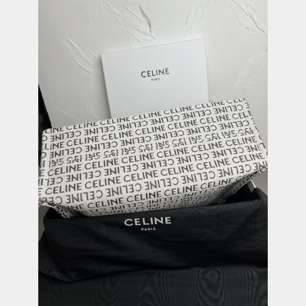 Designer Celine Replica Cabas Thais 196762 Large Striped Textile Bag