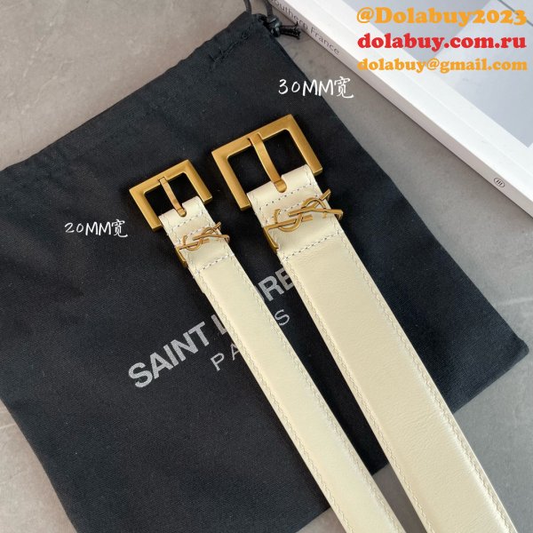 7 Star Best SAINT LAURENT REPLICAS BELT FOR SALE 20MM/30MM