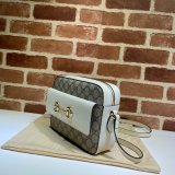 Gucci Replica Horsebit 1955 Small Brown or White Leather Shoulder 645454 Bag