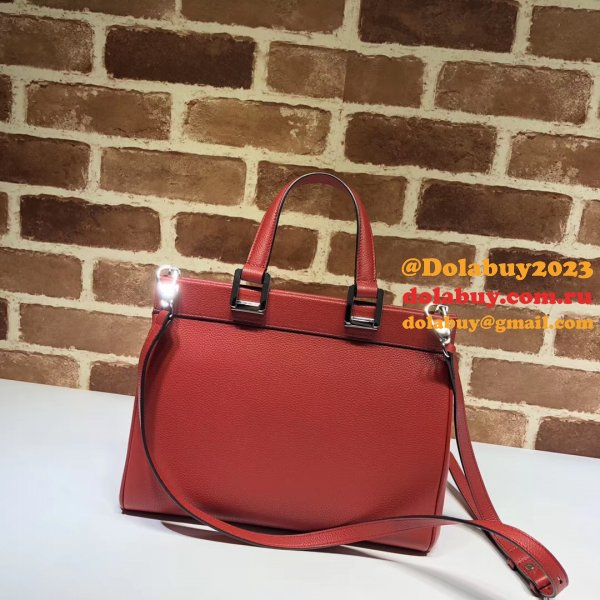 High Quality Leather Gucci 569712 Zumi Small Top Handle Replica Bag