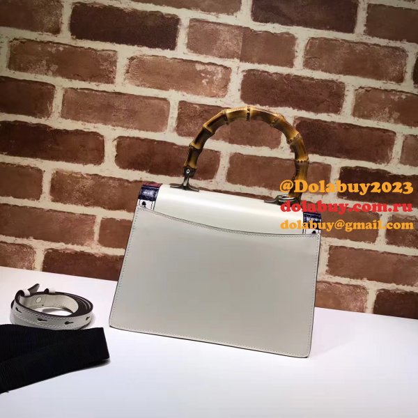 Best Gucci Replicas Lilith Top Handle Bag Leather 453751 Snakeskin Small