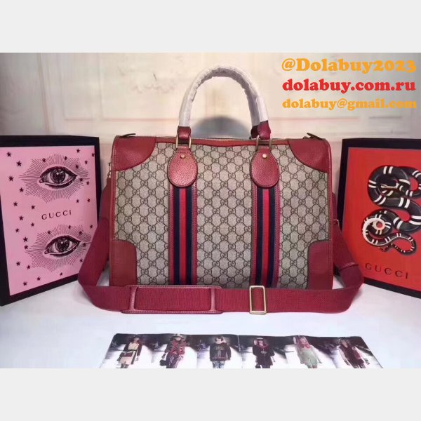 Top Quality 459311 GUCCI Shoulder Hand Boston Brown Red Bag