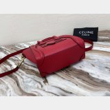 Celine Replica Red Luggage Nano Shopper 168243 Women's Leather