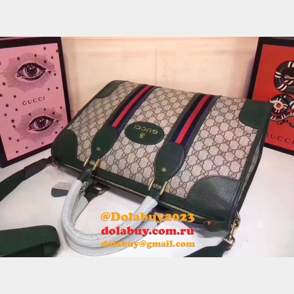 Gucci High Quality Shoulder Hand Boston 459311 Brown Green Bag