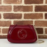 Luxury Gucci Blondie 815711/815715/815719 Shoulder Black/Red Duplicate Bag