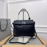 Designer Balenciaga Women's Rodeo Handbag in Black