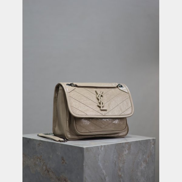 To Buy Replica Best YSL Niki Oil wax leather Bags