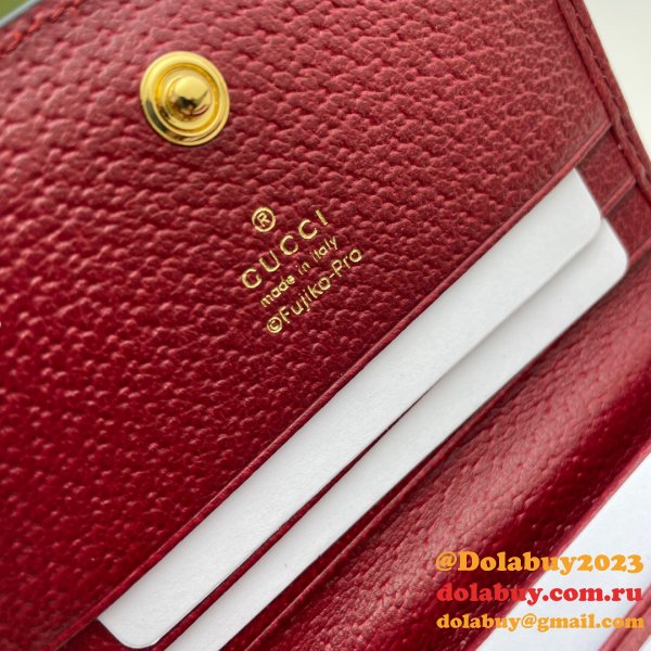 Gucci Best Beige Doraemon x Gucci 654541 card case