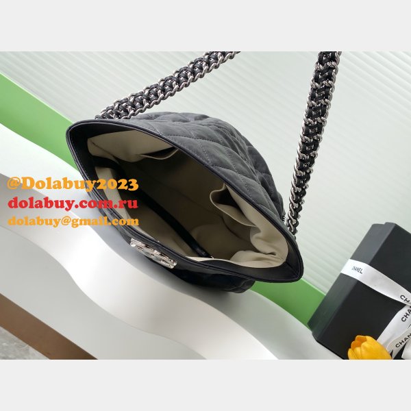 Designer Matelasse Chain Shoulder Ap3566 Black Bag