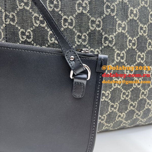 Ophidia GG 772184 Gucci Designer Knockoff Tote Black Fabric Bag