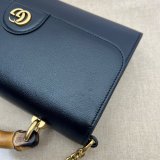 Gucci Replica 675794 Diana small shoulder bag in black/brown