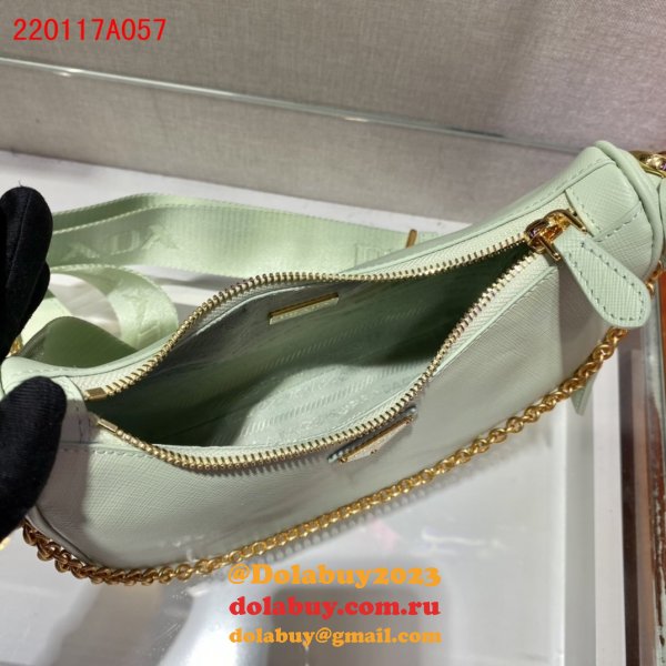 Replica Prada Handbags Cheap Highest Quality For Leather Hobo Re-Edition You