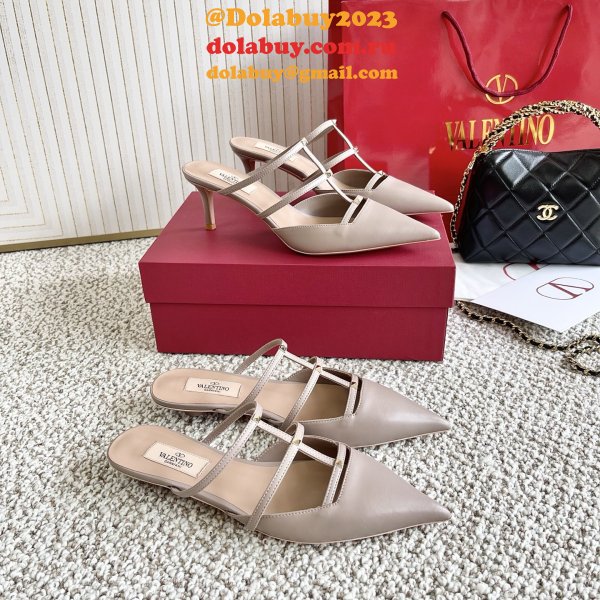 Valentino Runway Garavani Leather Mules