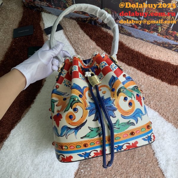 Multicolor Majolica 5500 Bucket Sling Fake Dolce & Gabbana Bag