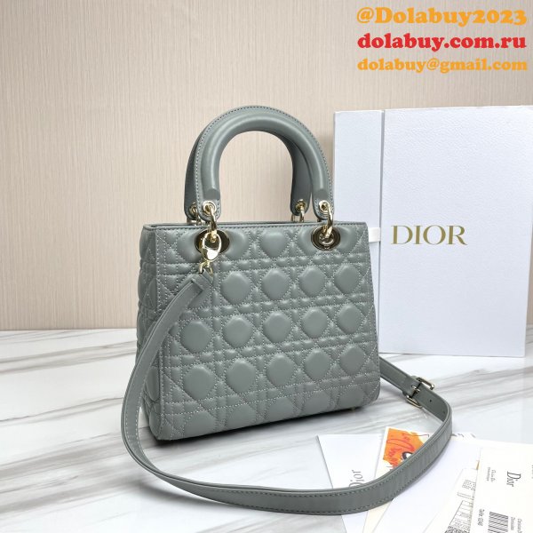 Fashion Christian Dior Lady Dior Top Quality 24CM Fake Bag