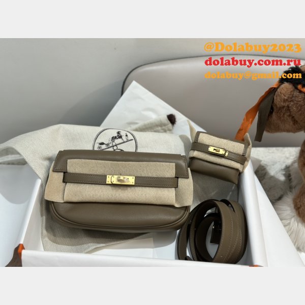 Designer hermes kelly moove 17cm swift leather Luxury bag