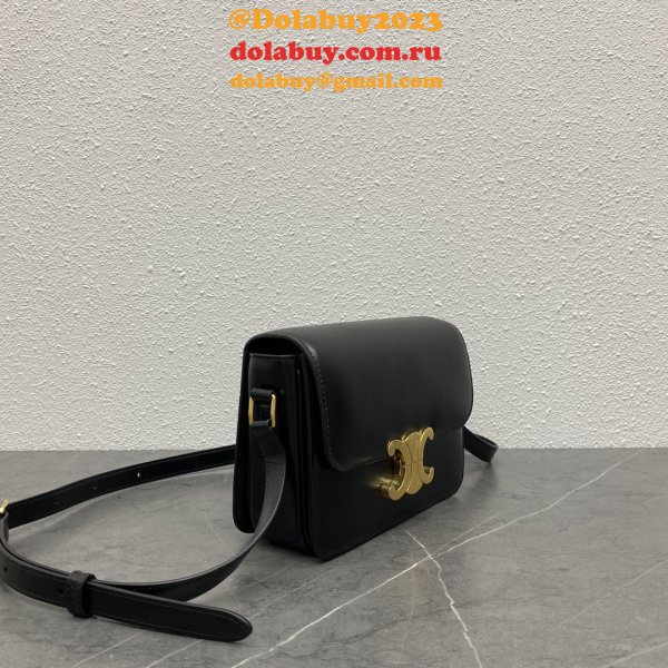 Celine TEEN TRIOMPHE BAG IN Shiny Calfskin