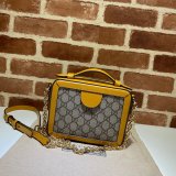 Replica Gucci 7 Star Ophidia GG mini shoulder 602576 yellow bag