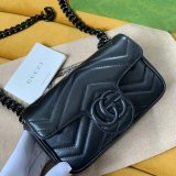 Knockoff Gucci GG Marmont matelassé leather super 699757 bag