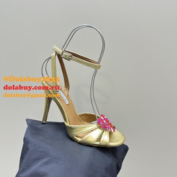 Wholesale Cheap Aquazzura Heels 8.5cm Sandals Perfect Shoes