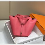 Luxury 7 Star Replica Designer Hermes Picotin 18/22cm Gold Online