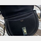 Celine Replica Small Besace 16 Bag Black satinated calfskin