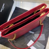 Shop Ysl Replica Saint Laurent Red and Black