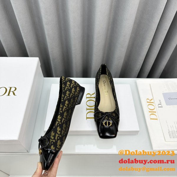 Duplicate DIOR D-Doll  BALLET FLAT Designer