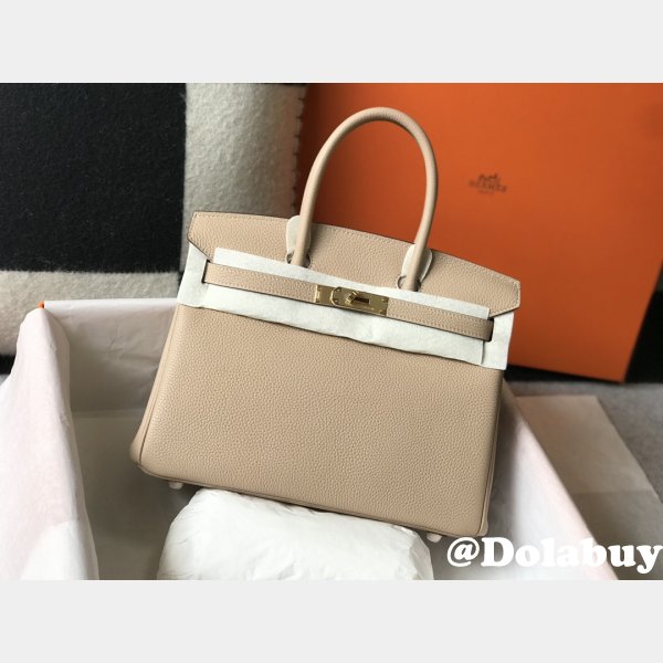 Hermes Birkin 35cm Togo leather Handbags Windbreaker Gray