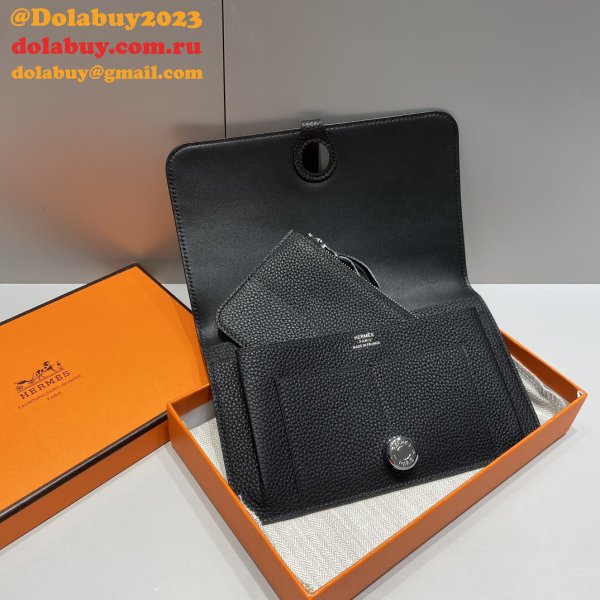 Luxury 1:1 Mirror Hermes Togo Passport Holder