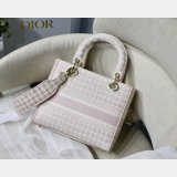 Wholesale Replica Dior Lady Dior Large Pink/Blue Bags