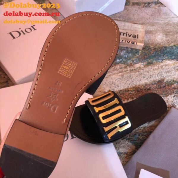 Wholesale Luxury DIOR FALT SLIPPER Top Quality