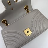 Grey GG Marmont 446744 Mini Matelassé Gucci Replicas Bag