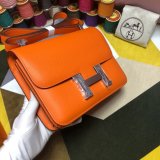 Hermes Constance Bag 23cm Epsom Leather Orange