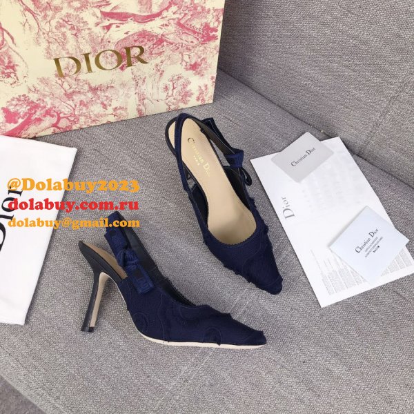 High Top Quality Replica Fashion Dior Navy Blue Tassel Shoes