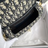 Replica Christian Dior Bobby East-West Blue Bag M9327