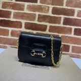 Gucci Luxury Fashion Replica Designers 675801 Horsebit 1955 Lizard Chain Bag